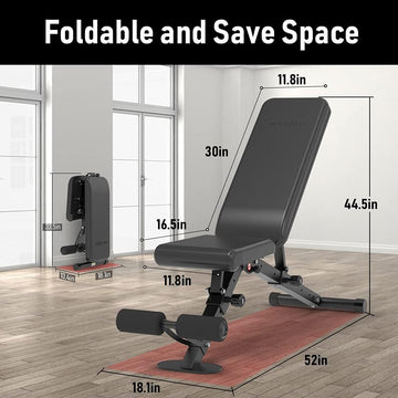 Adjustable Foldable Workout Exercise Dumbbell Bench for Home Gym